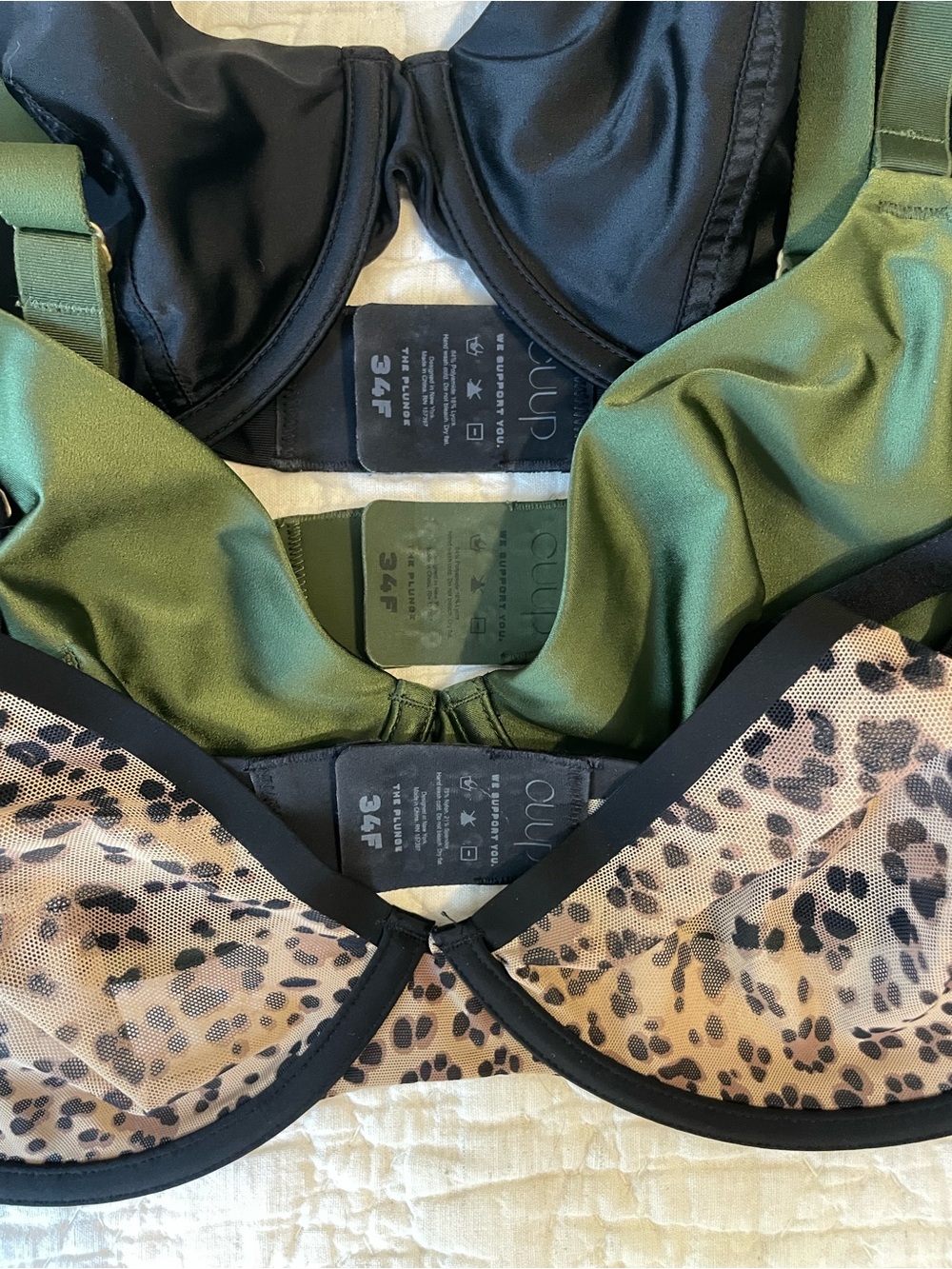 CUUP Underwire Bras (Set of 3), Size 34F - Picture 2 of 4